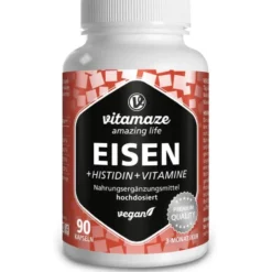 EISEN 20 mg+Histidin+Vitamine C/B9/B12 Kapseln 90 Stück