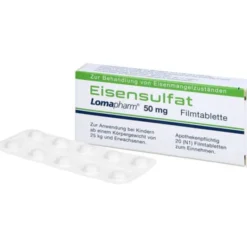 EISENSULFAT Lomapharm 50 mg Filmtabletten 20 St