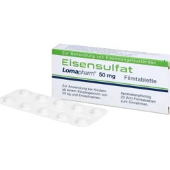 EISENSULFAT Lomapharm 50 mg Filmtabletten 20 St