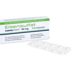 EISENSULFAT Lomapharm 50 mg Filmtabletten 20 St