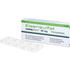 EISENSULFAT Lomapharm 50 mg Filmtabletten 20 St