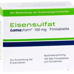 EISENSULFAT Lomapharm 100 mg Filmtabletten 100 St
