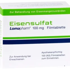 EISENSULFAT Lomapharm 100 mg Filmtabletten 100 St