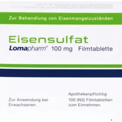 EISENSULFAT Lomapharm 100 mg Filmtabletten 100 St