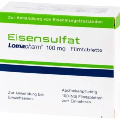 EISENSULFAT Lomapharm 100 mg Filmtabletten 100 St