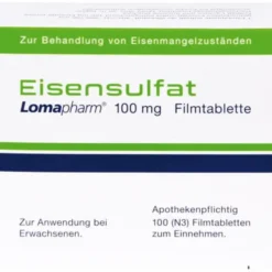 EISENSULFAT Lomapharm 100 mg Filmtabletten 100 St