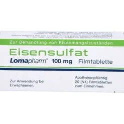EISENSULFAT Lomapharm 100 mg Filmtabletten 20 St