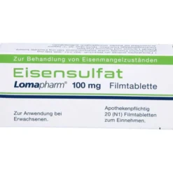 EISENSULFAT Lomapharm 100 mg Filmtabletten 20 St