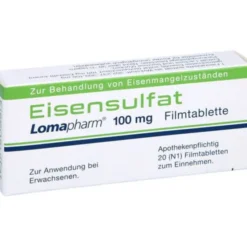 EISENSULFAT Lomapharm 100 mg Filmtabletten 20 St