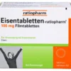 EISENTABLETTEN-ratiopharm 100 mg Filmtabletten 100 St
