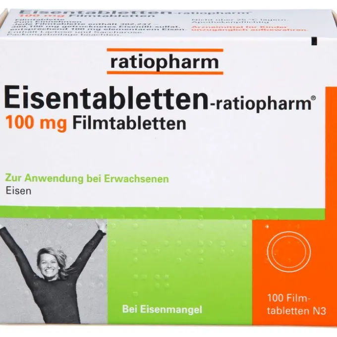 EISENTABLETTEN-ratiopharm 100 mg Filmtabletten 100 St