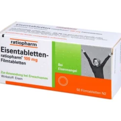 EISENTABLETTEN-ratiopharm 100 mg Filmtabletten 50 St