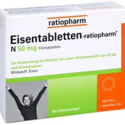 EISENTABLETTEN-ratiopharm N 50 mg Filmtabletten 100 St