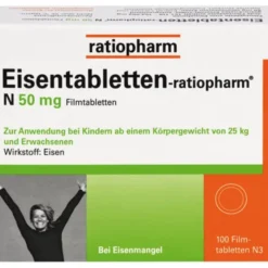 EISENTABLETTEN-ratiopharm N 50 mg Filmtabletten 100 St