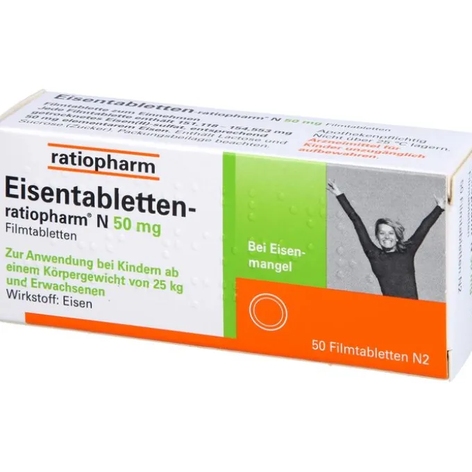 EISENTABLETTEN-ratiopharm N 50 mg Filmtabletten 50 St