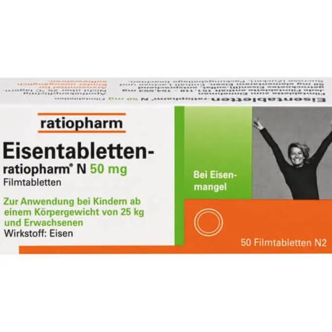 EISENTABLETTEN-ratiopharm N 50 mg Filmtabletten 50 St