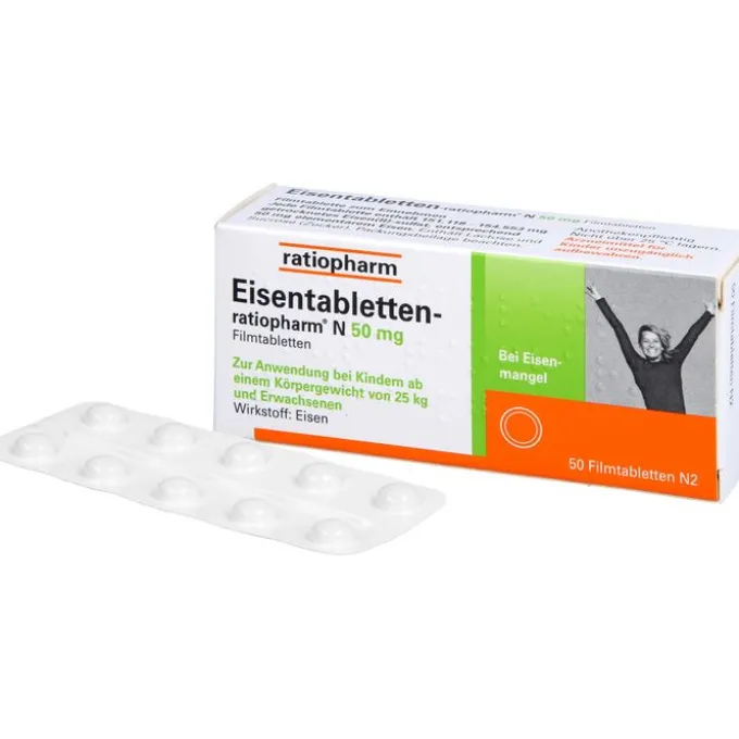 EISENTABLETTEN-ratiopharm N 50 mg Filmtabletten 50 St