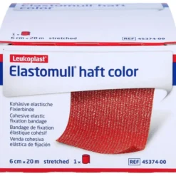ELASTOMULL haft color 6 cmx20 m Fixierb.rot 1 St