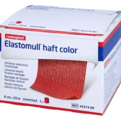 ELASTOMULL haft color 6 cmx20 m Fixierb.rot 1 St
