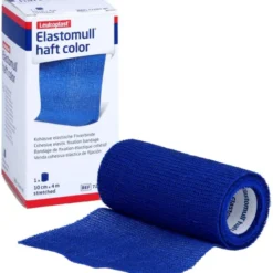 ELASTOMULL haft color 10 cmx4 m Fixierb.blau 1 St