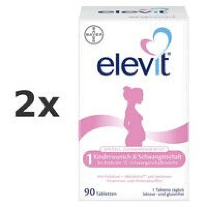 ELEVIT 1 Kinderwunsch & Schwangerschaft Tabletten Set 2x 90St