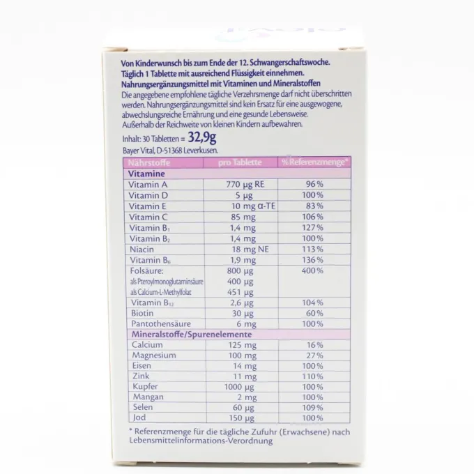 ELEVIT 1 Kinderwunsch & Schwangerschaft Tabletten 30 Stück