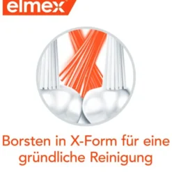 ELMEX interX Kurzkopf Zahnbürste mittel-weich 1 St