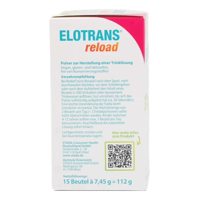 ELOTRANS reload Elektrolyt-Pulver Apfel Btl. 111,75 g