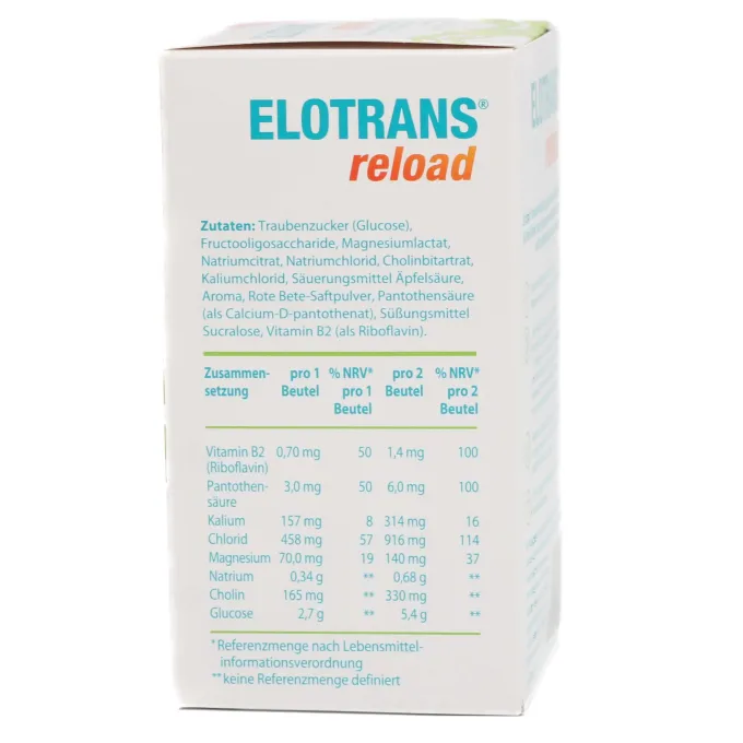 ELOTRANS reload Elektrolyt-Pulver Apfel Btl. 111,75 g
