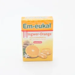 EM-EUKAL Bonbons Ingwer Orange zuckerfrei Box 50 g