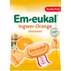 EM-EUKAL Bonbons Ingwer Orange zuckerfrei 75 g