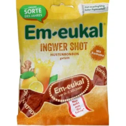 EM-EUKAL Bonbons Ingwer Shot gefüllt zuckerhaltig 75 g