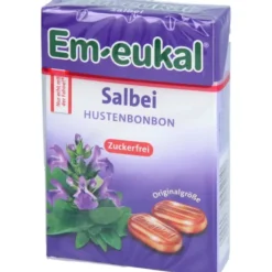 EM-EUKAL Bonbons Salbei zuckerfrei Box 50 g