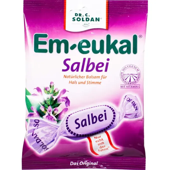 EM-EUKAL Bonbons Salbei zuckerhaltig 75 g