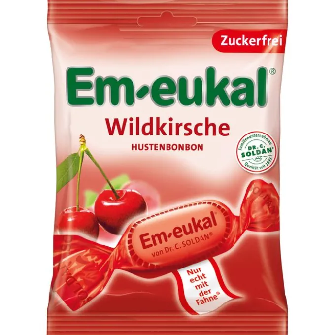 EM-EUKAL Bonbons Wildkirsche zuckerfrei 75 g