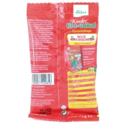 EM-EUKAL Kinder Gummidrops Wildkirsche zuckerhalt. 75 g