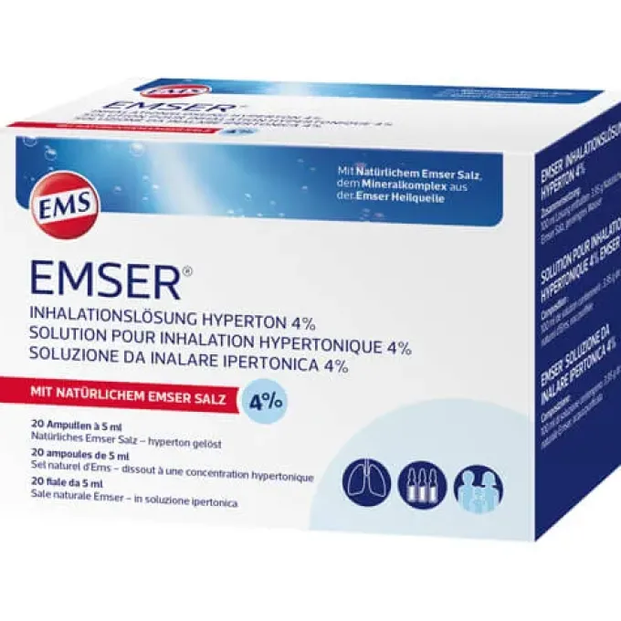 EMSER Inhalationslösung hyperton 4% 20X5 ml
