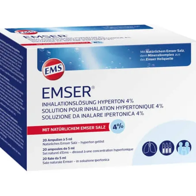 EMSER Inhalationslösung hyperton 4% 20X5 ml