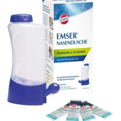 EMSER Nasendusche mit 4 Btl.Nasenspülsalz 1 St