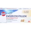 EMSER Pastillen Halstabletten m.Ingwer zuckerfrei 30 St