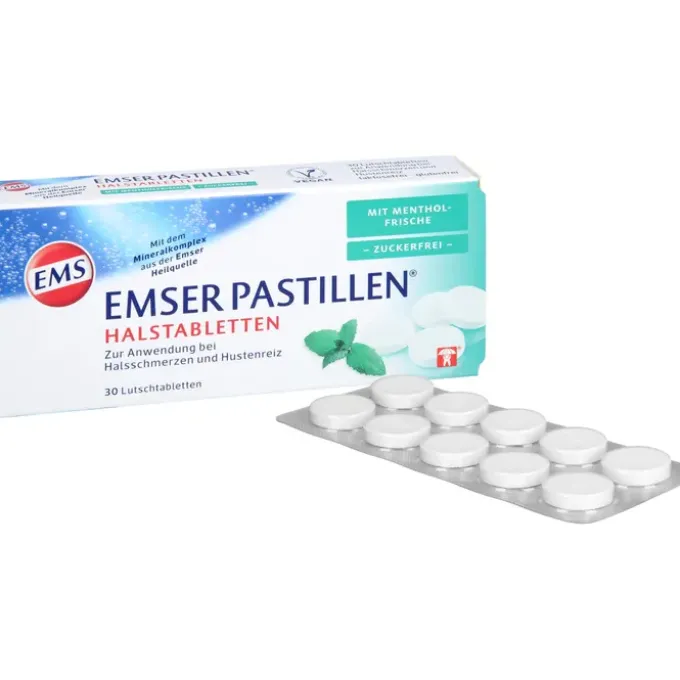 EMSER Pastillen mit Mentholfrische zuckerfrei 30 St