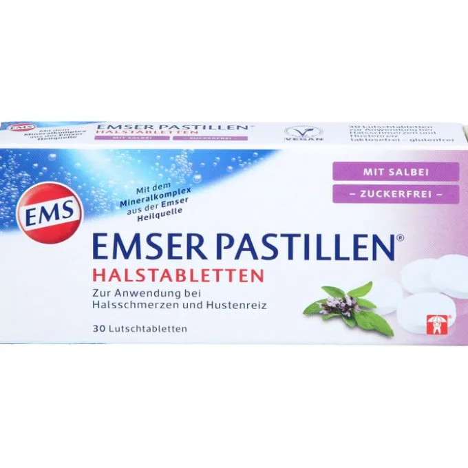 EMSER Pastillen mit Salbei zuckerfrei 30 St