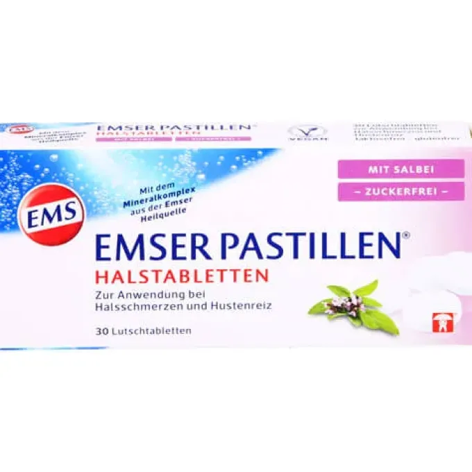 EMSER Pastillen mit Salbei zuckerfrei 30 St