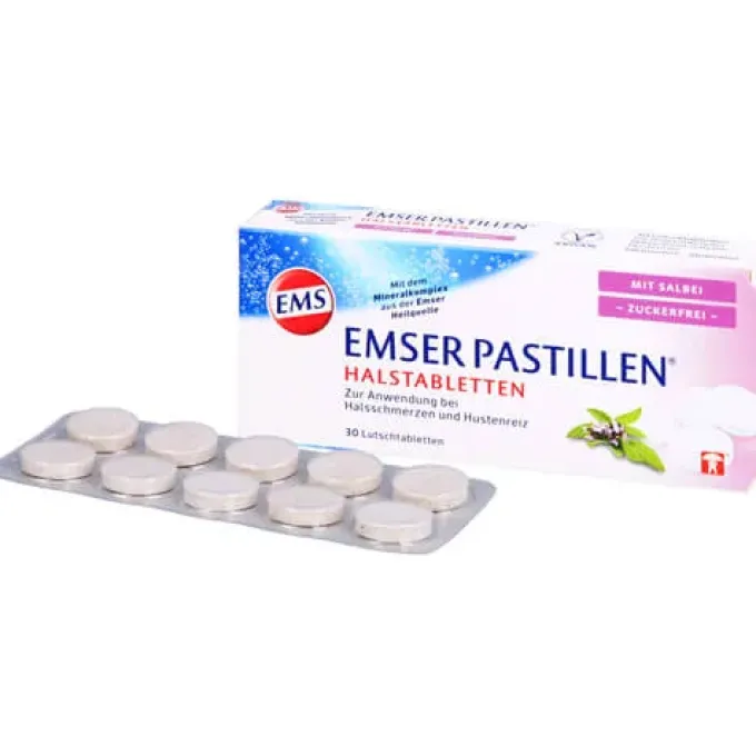 EMSER Pastillen mit Salbei zuckerfrei 30 St