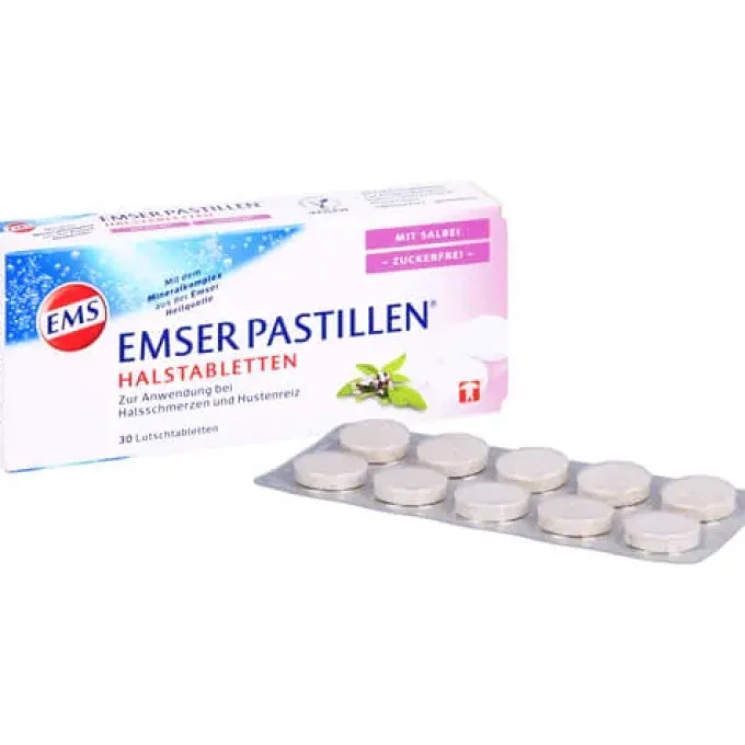 EMSER Pastillen mit Salbei zuckerfrei 30 St