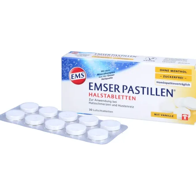 EMSER Pastillen ohne Menthol zuckerfrei 30 St