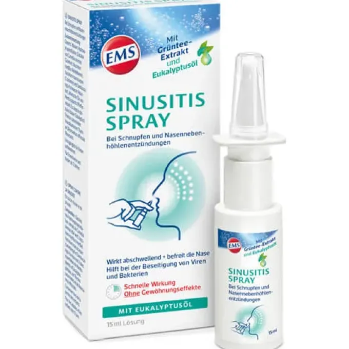EMSER Sinusitis Spray mit Eukalyptusöl 15 ml