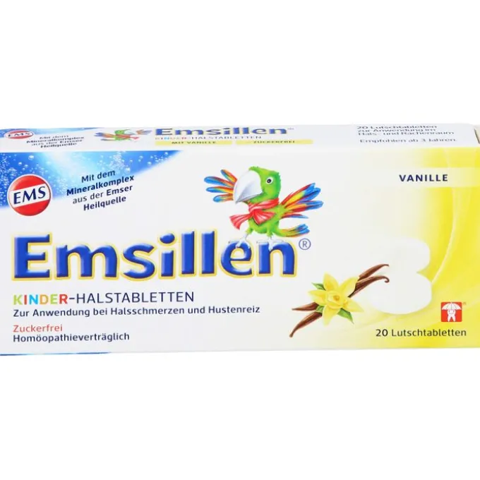 EMSILLEN Kinder Halstabletten Vanille 20 St