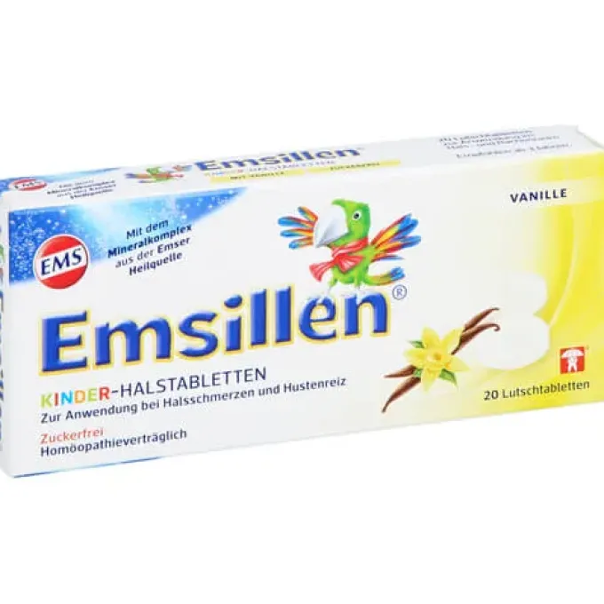 EMSILLEN Kinder Halstabletten Vanille 20 St