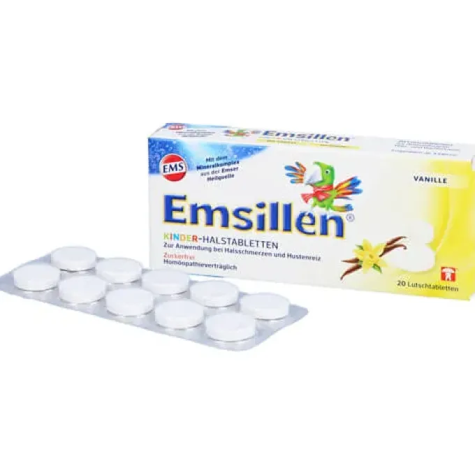 EMSILLEN Kinder Halstabletten Vanille 20 St